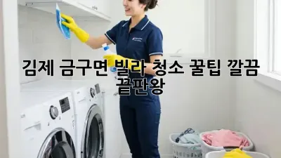 김제 금구면 빌라 청소 꿀팁🍯✨ 깔끔 끝판왕!