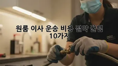 원룸 이사 운송: 비용 절약 꿀팁 10가지!